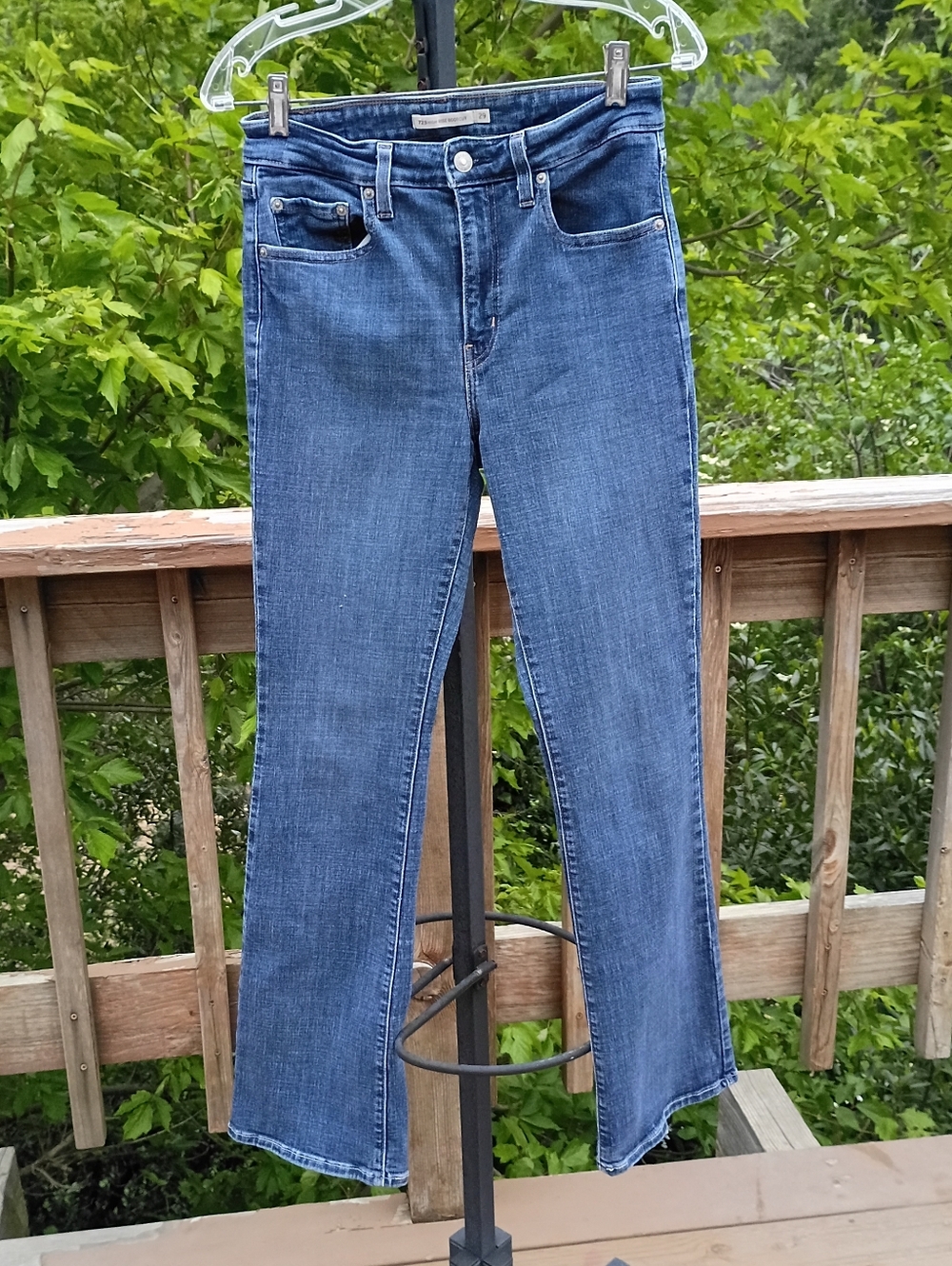 Levi's 725 High Rise Bootcut Jeans sz 29 - Picture 11 of 14